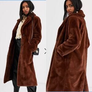 BA&SH Fibie Faux Fur Coat
